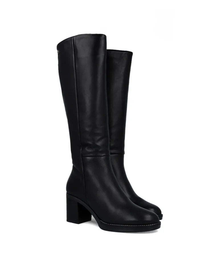 Bota negra con cremallera Porronet Rita 4782