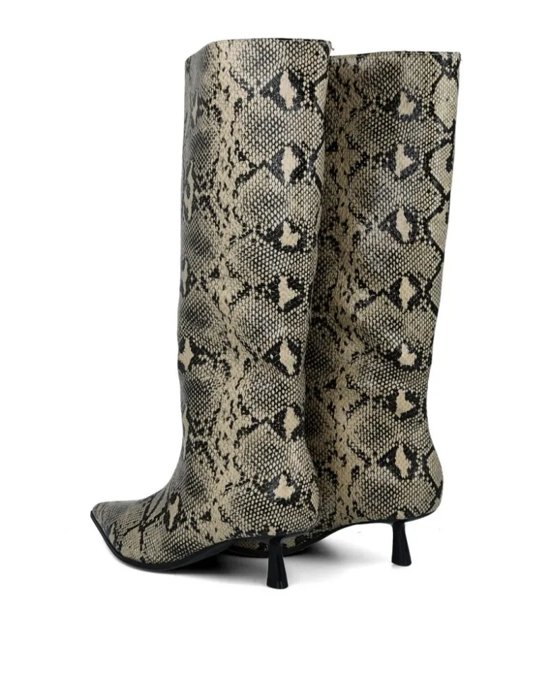 Botas altas animal print Gioseppo 80131-P
