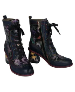 Botines acordonados de piel Laura Vita Evcao 81