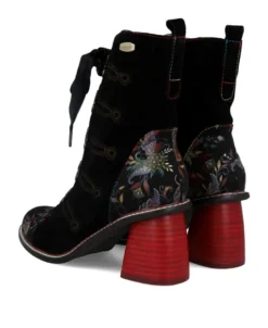 Botines con estampado floral Laura Vita Evcao 01
