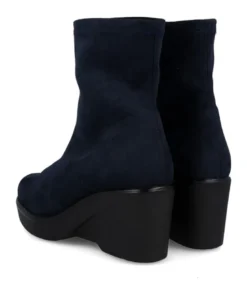 Botines de antelina azules Miss Elastic 75500