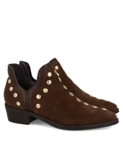 Botines de piel con tacón bajo Alpe 5646