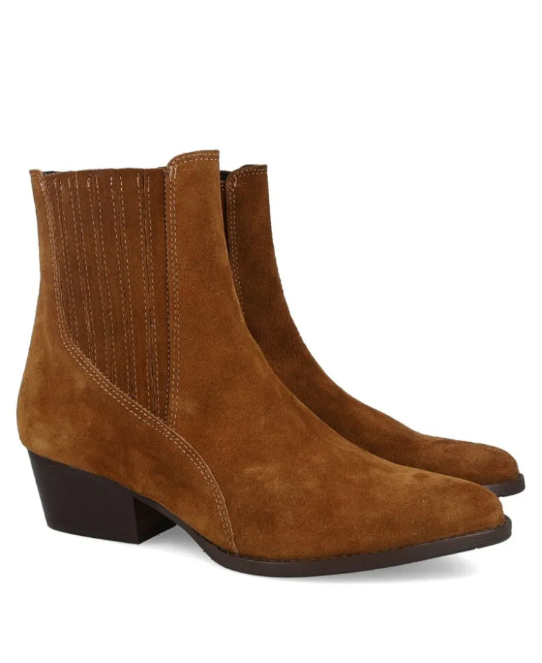Botines de serraje cowboy Kissia 1019