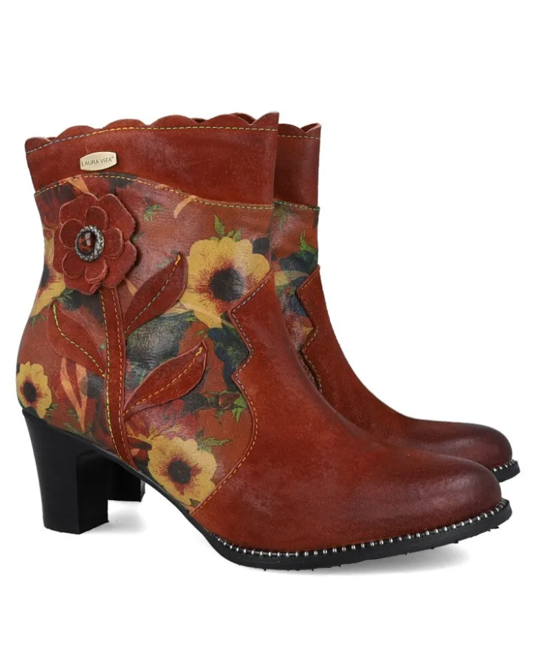 Botines floreados Laura Vita Elcodieo 55
