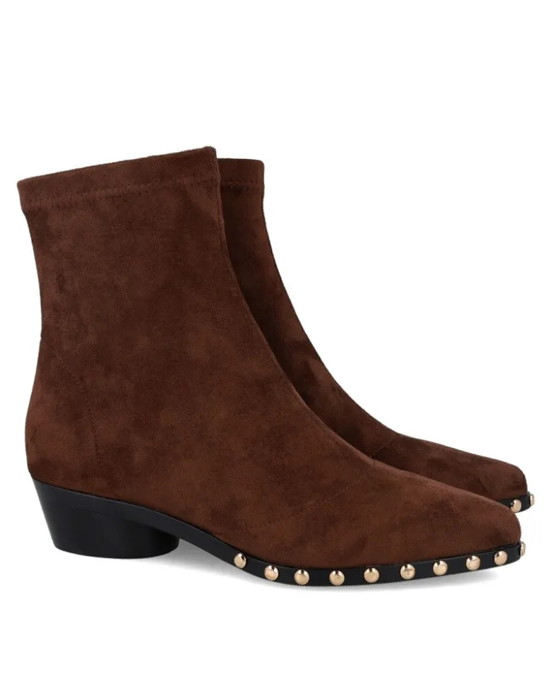 Botines marrones de antelina Noa Harmon 10448