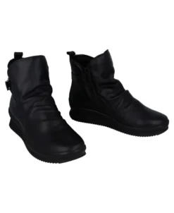 Botines negros con cuña Imac 206180