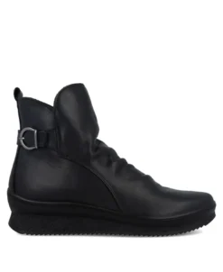 Botines negros con cuña Imac 206180