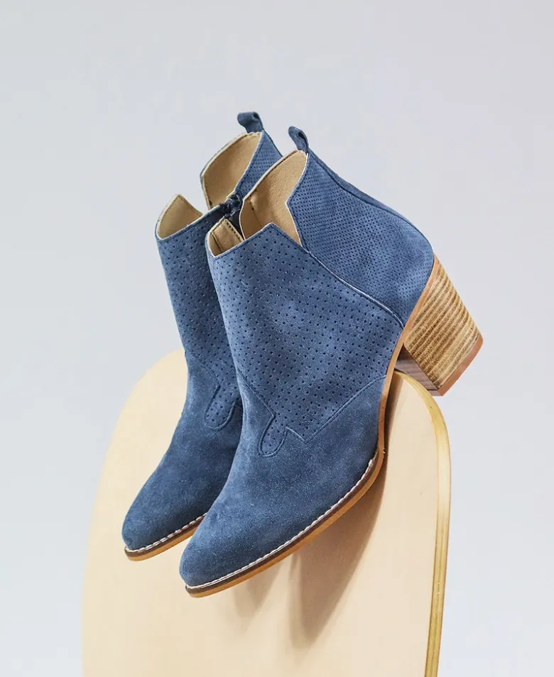 Botines western de piel Kissia 398