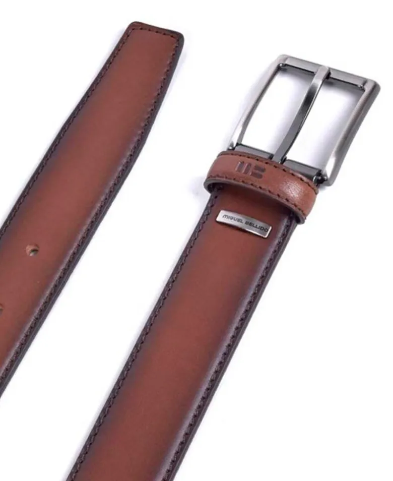 Cinturón de cuero satinado Bellido 385