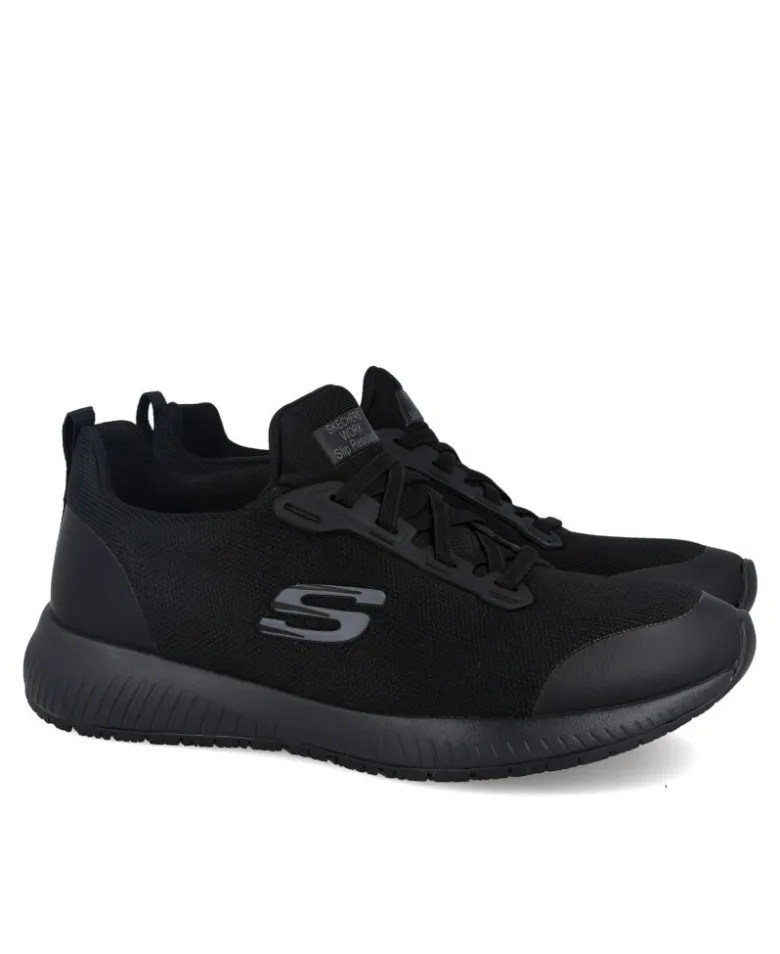 Deportivas negras Skechers Work: Squad Sr 77222EC