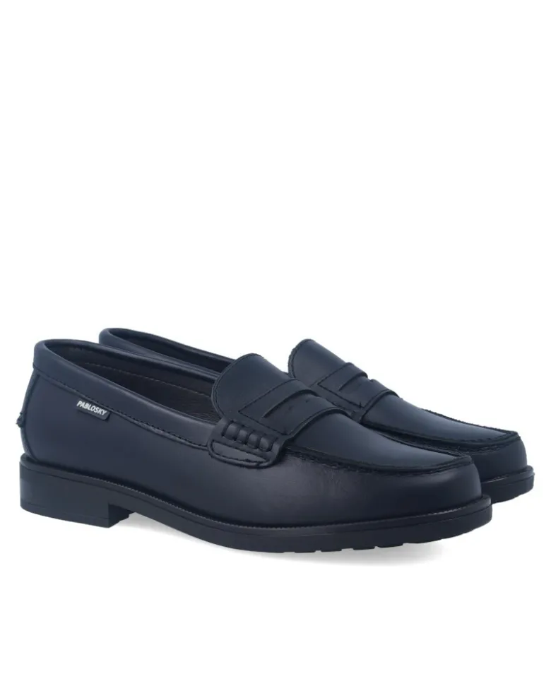 Mocasines colegiales azul marino Pablosky 714920