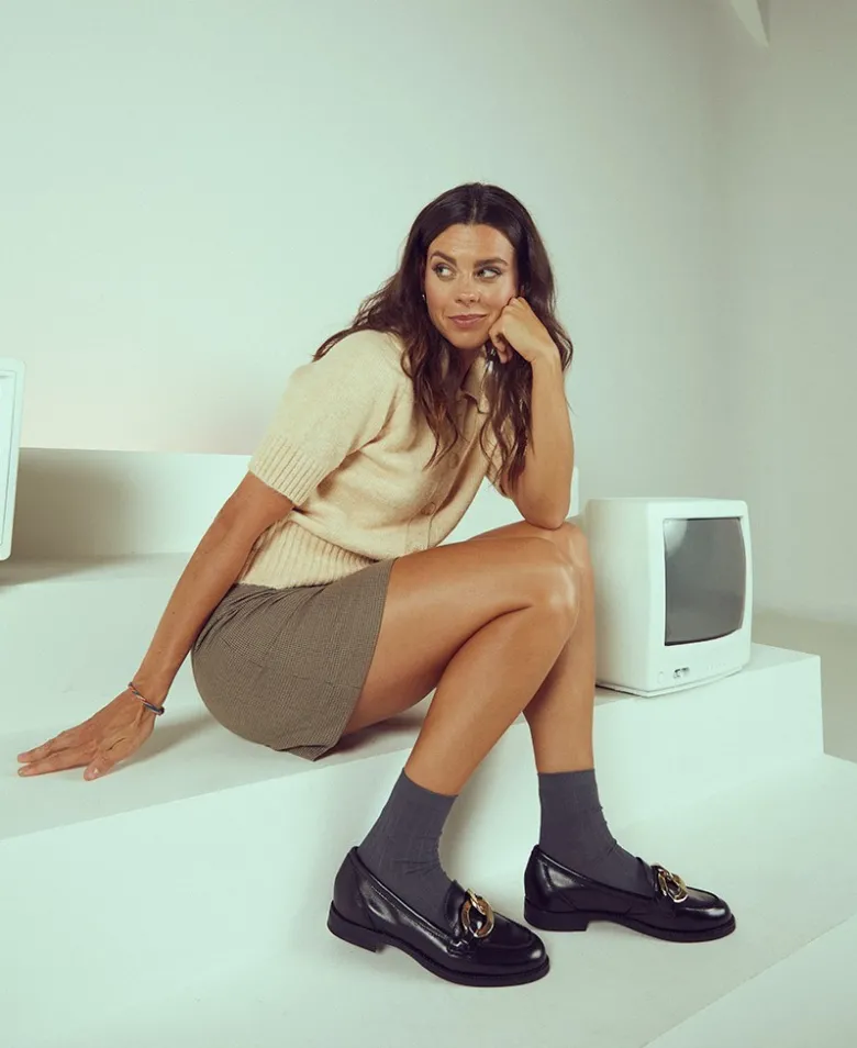 Mocasines con diseño cadena Funny Lola 1129
