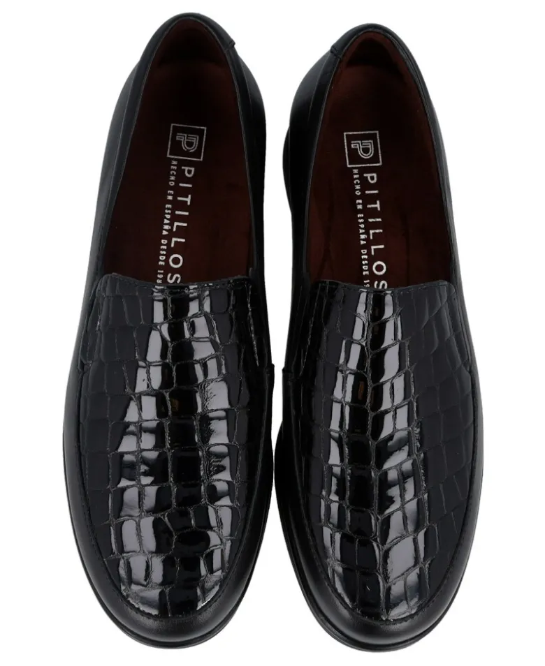 Mocasines de piel combinada Pitillos 11503