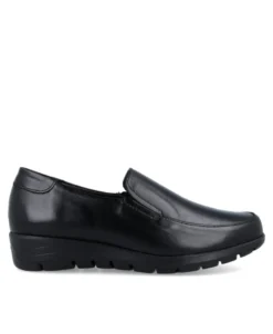 Mocasines de piel con cuña baja Pitillos 107