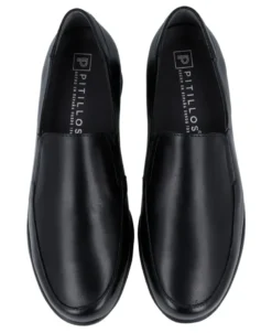 Mocasines de piel con cuña baja Pitillos 107