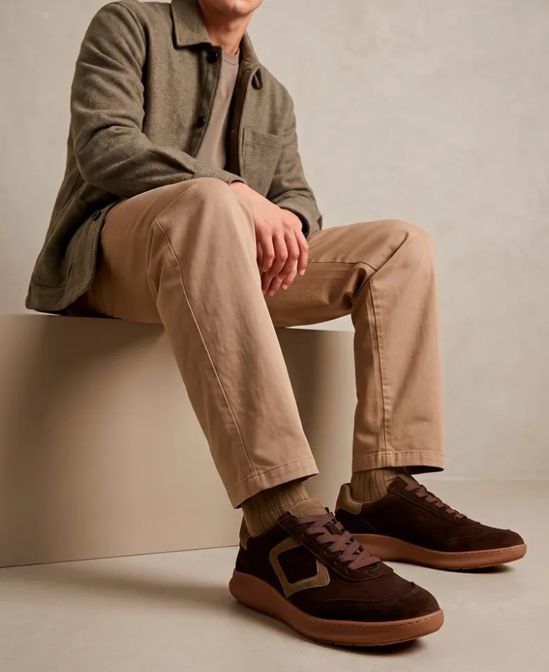 Sneakers de hombre marrones Walk&Fly Rumbo 7002