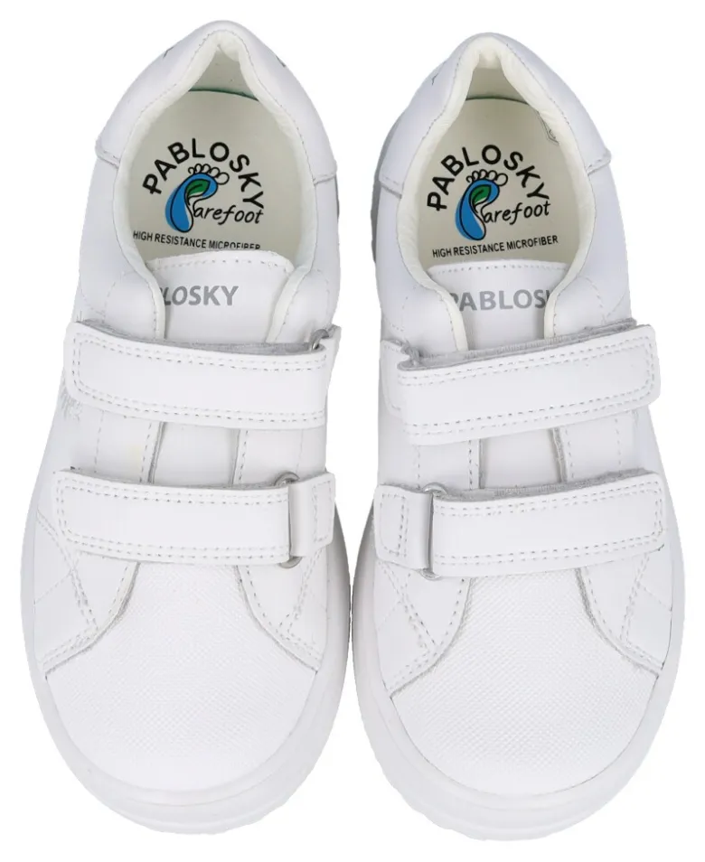 Zapato colegial blanco de piel Pablosky 200000