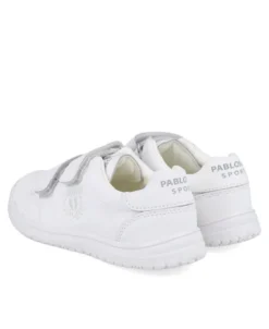 Zapato colegial blanco de piel Pablosky 200000