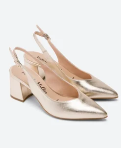 Zapato dorado Patricia Miller Olivenza 5532