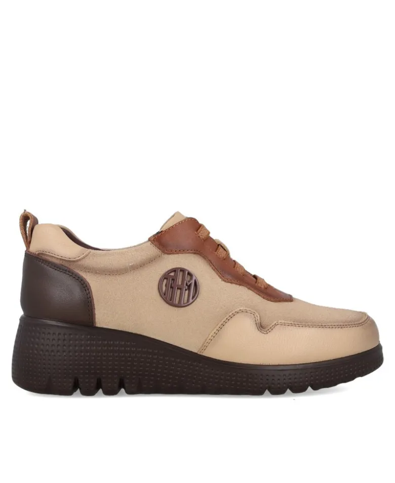 Zapatos casual con cuña Happy Monk Granada 003