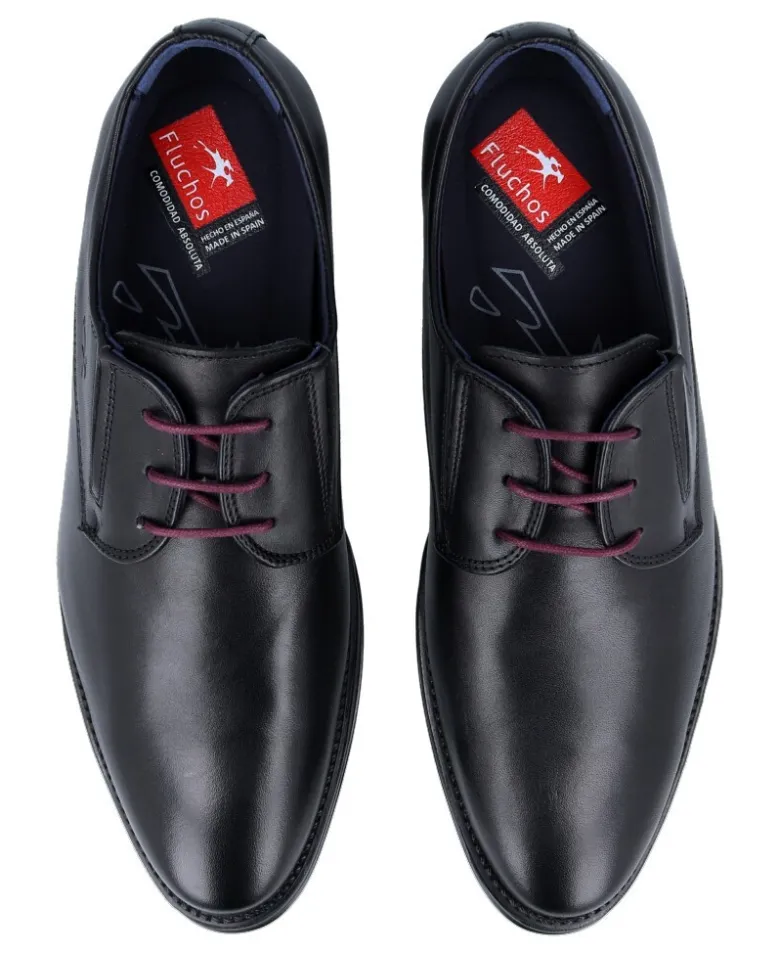 Zapatos cordones Fluchos Heracles Memory 8410 negro