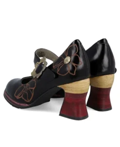 Zapatos de tacón pintados a mano Laura Vita Eleao 01