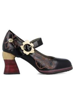 Zapatos de tacón pintados a mano Laura Vita Eleao 01
